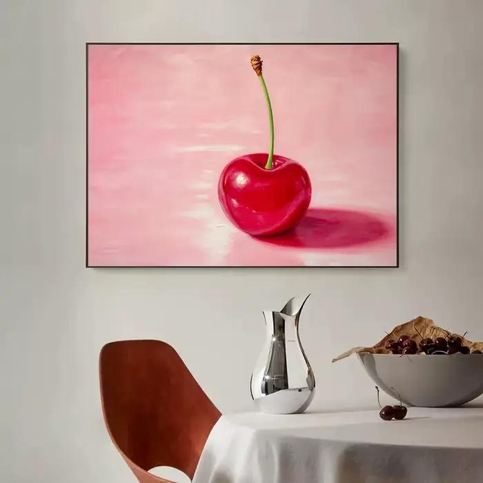 Affiche de peinture sur toile de citron, pomme, nature morte, impression de fruits vintage, melon en botanique, art mural de cuisine, photo, décoration d'intérieur moderne abstraite