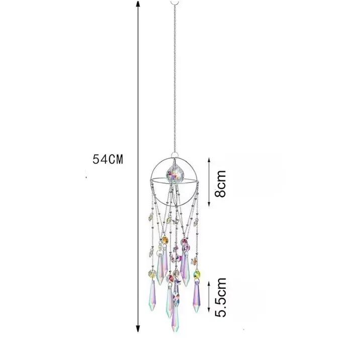 Carillons éoliens en cristal carillon éolien esthétique minimaliste intérieur suspendu décor moderne fille chambre suspendus décors décorations pour la maison