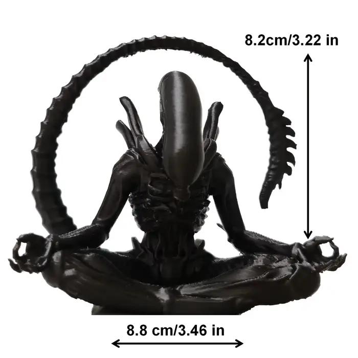 Un ornement extraterrestre en méditation