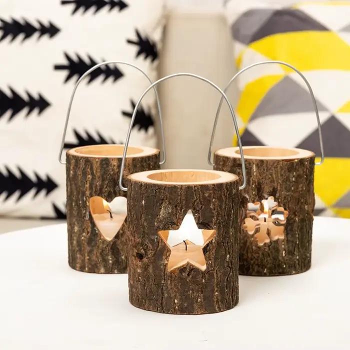 Bougeoir lumineux d'ambiance décoratif de noël