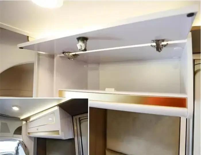 Charnière à rabat pivotant pour caravane et camping-car, 2 pièces, casier, porte de placard, charnières d'armoire de cuisine pour cadre facial
