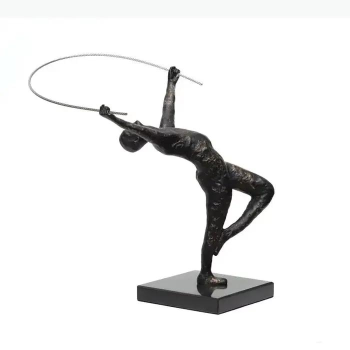 Figurines de gymnastique à ruban, sculptures d'art, ornements, modèles, accessoires de décoration pour la maison, artisanat, miniatures, cadeaux