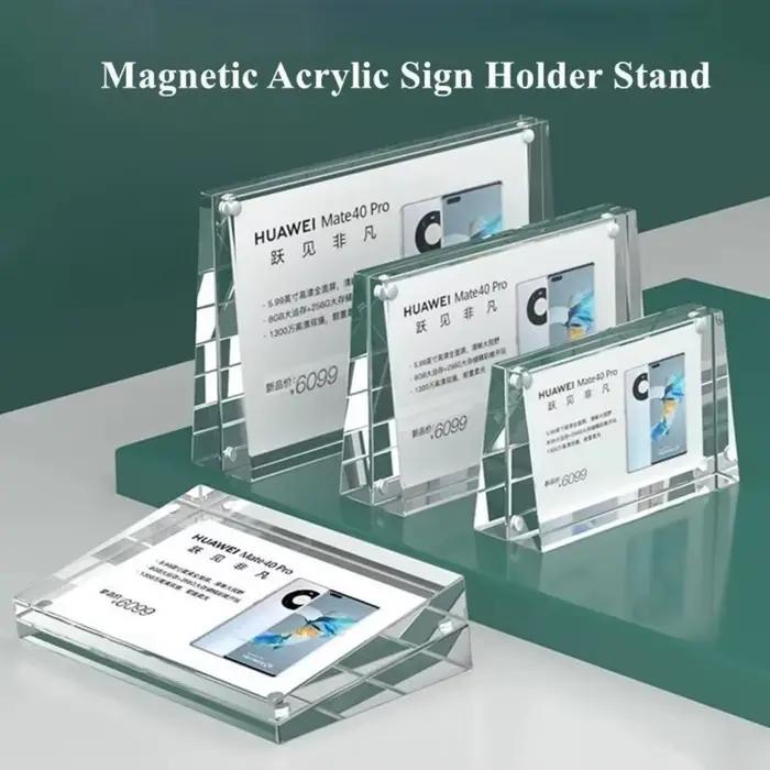 100x70mm incliné magnétique famille bébé Photo cadre