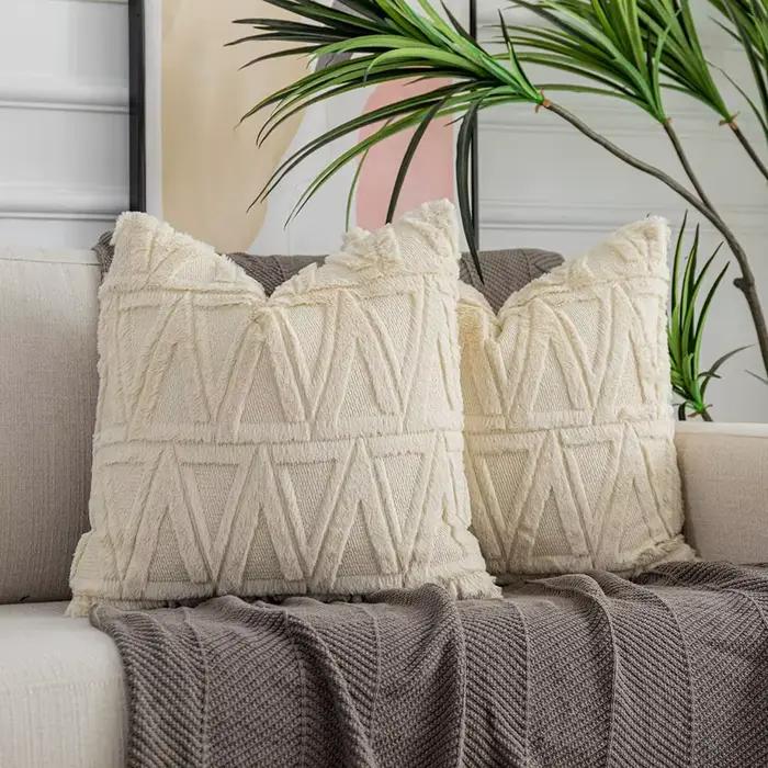 Juste de coussin nordique douce et confortable
