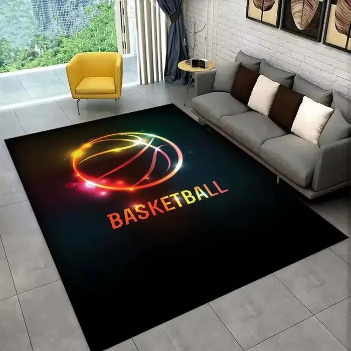 Tapis de sol à motif de basket-ball, décoration de porte, maison, salon