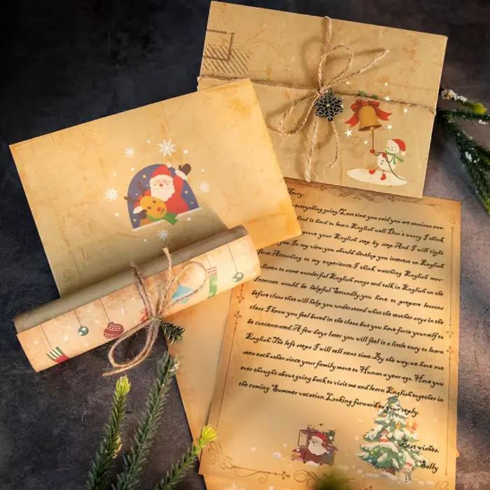Vintage noël Kraft lettre père