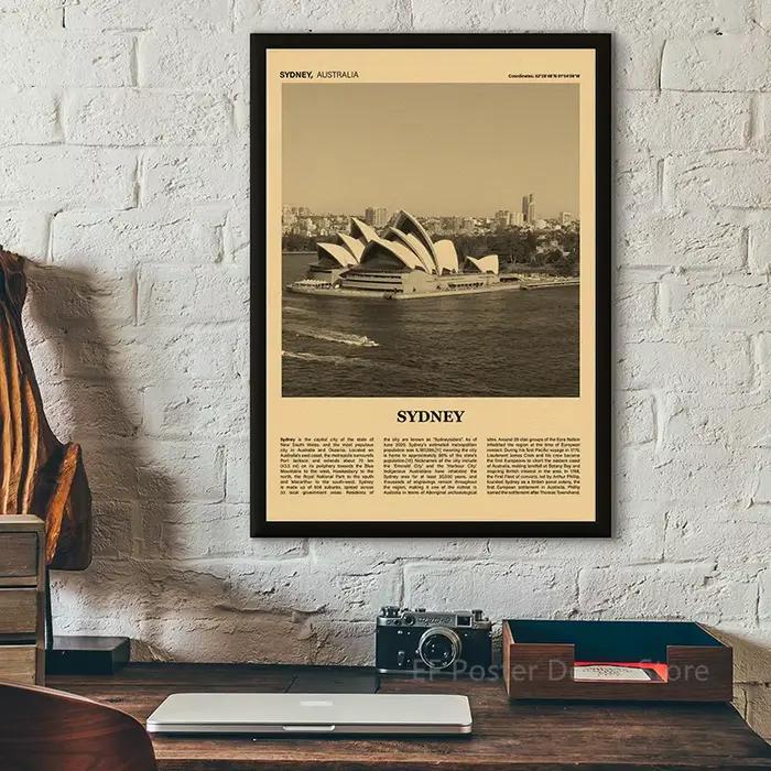 Affiche de Ville de Voyage dans le Monde