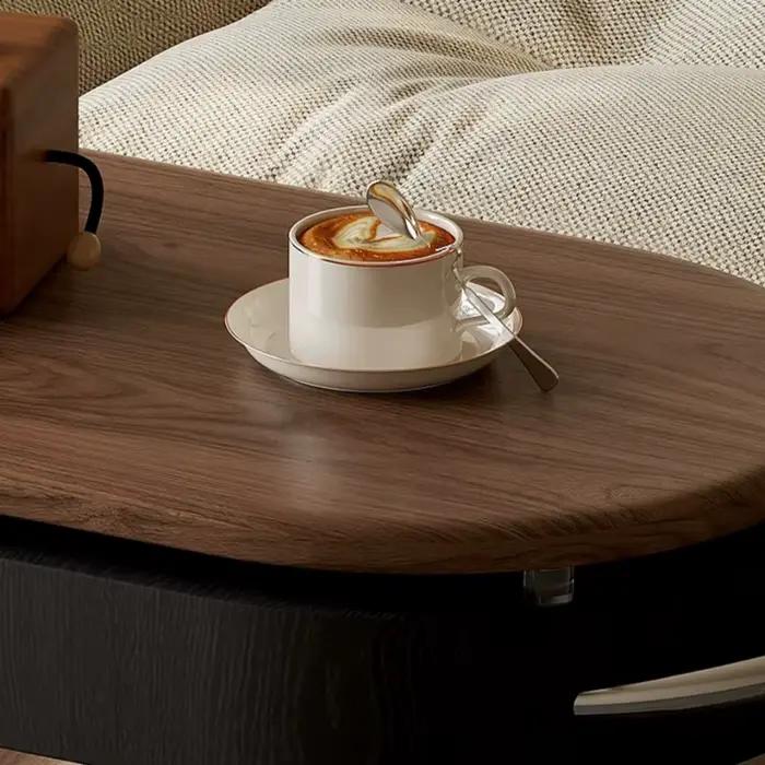 Table basse de bureau relevable vintage en bois pour salon