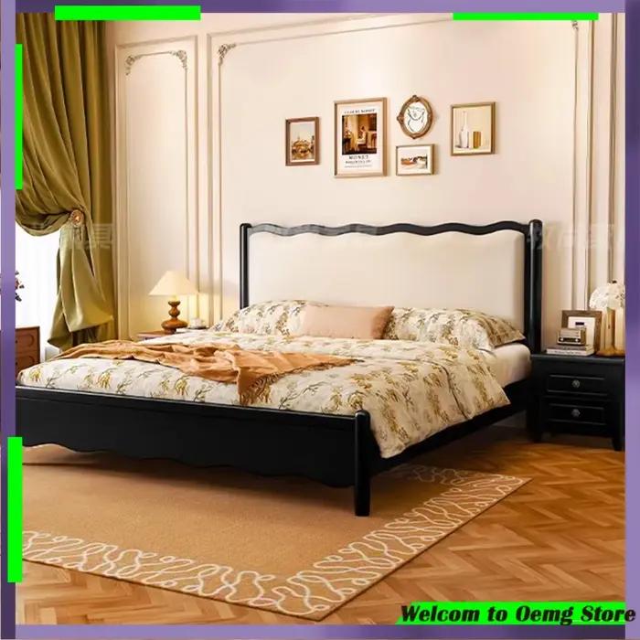 Cadre de lit multifonctionnel de luxe King Size avec tiroirs