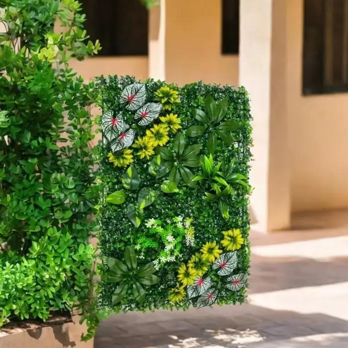 Oasis Verte Instantanée - Mur Artificiel Luxuriant - Idéal pour créer un espace privé dans votre balcon