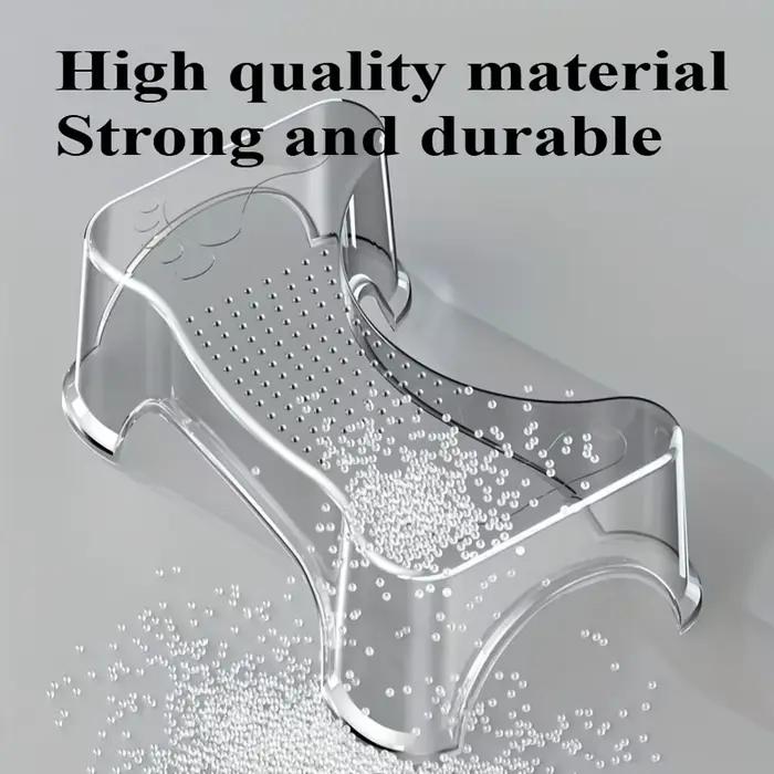 Tabouret de toilette moderne – Repose-pieds imperméable et antidérapant pour adultes et personnes âgées. Facile à