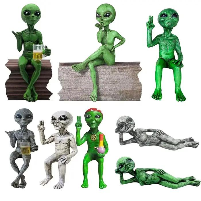 Statue d'alien en résine