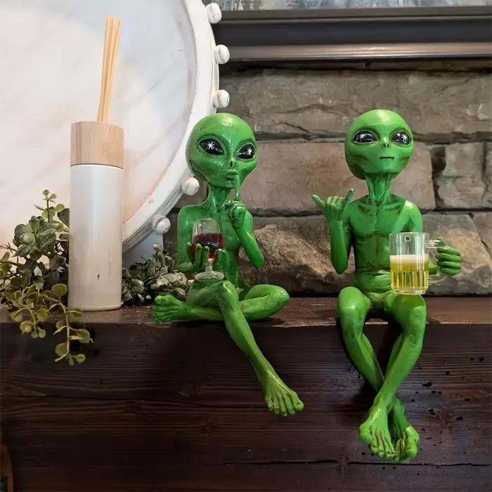 Statue d'alien en résine