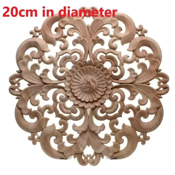 Décalcomanie de sculpture sur bois élégante pour décoration murale ou meuble intérieur occasions spéciales