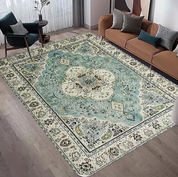 Tapis bohème de couleur élégante