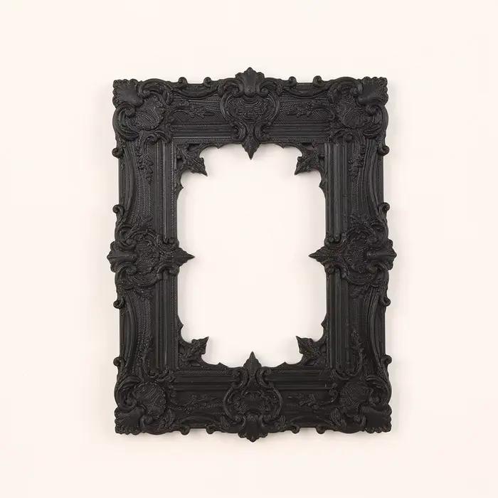 Cadre photo sculpté gothique sombre transfrontalier pour décoration murale rétro à domicile