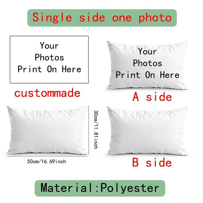 Housse de coussin imprimée avec image personnalisée