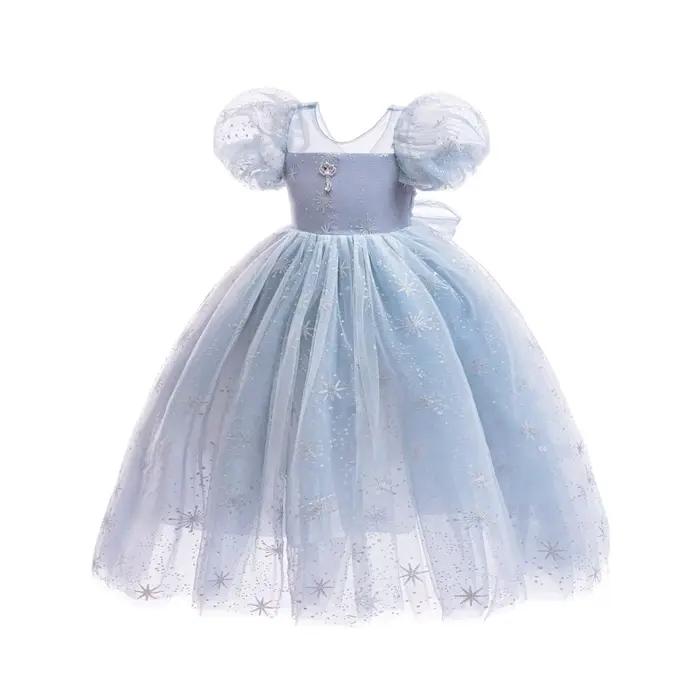 Costume d'été pour filles, robe en maille respirante à manches courtes pour enfants, pour fête formelle, cadeau d'anniversaire, Halloween, Cosplay
