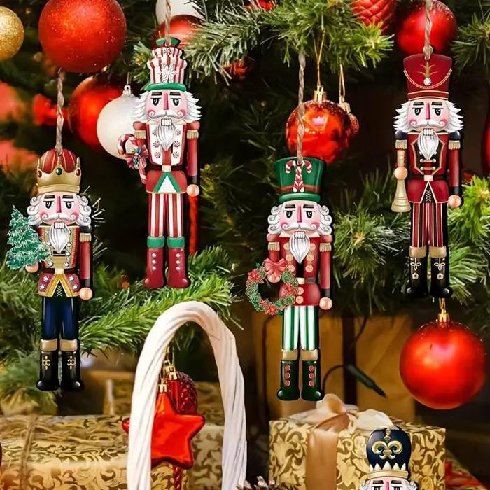 Ensemble décoratif casse-noisette en bois