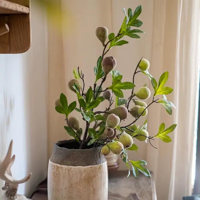 Branche de fausse figue avec fruits 33.86 pouces pour décoration de maison fête anniversaire baby showerextérieur
