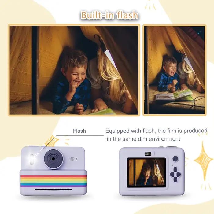 Appareil photo numérique pour enfants pour la photographie Mini imprimante Portable thermique impression instantanée Photo enfants caméra 2.8 pouces HD vidéo jouet cadeaux
