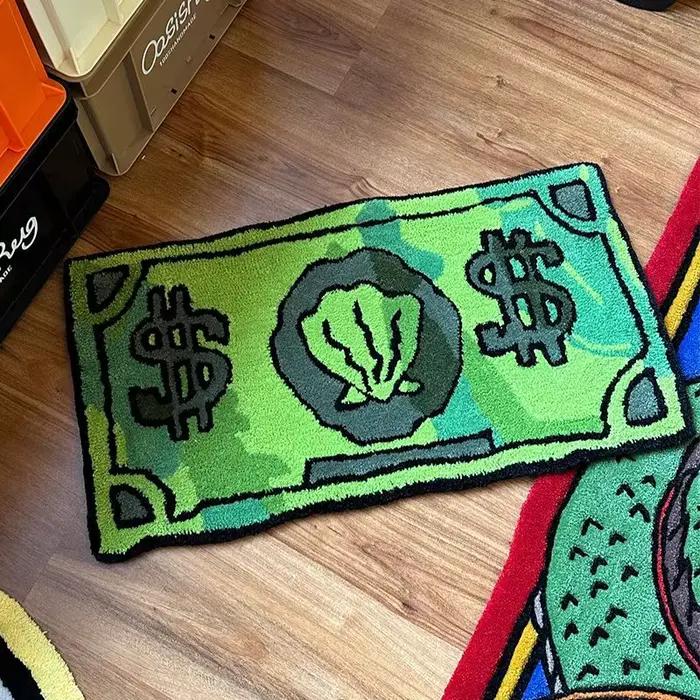 Coin tapis décoratif ménage chambre chevet couverture