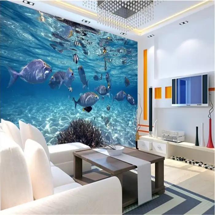 Stickers muraux 3D Monde océanique Dauphins poissons chambre enfant salon mariage océanique océan animal de compagnie océanique océanique océanique océanique