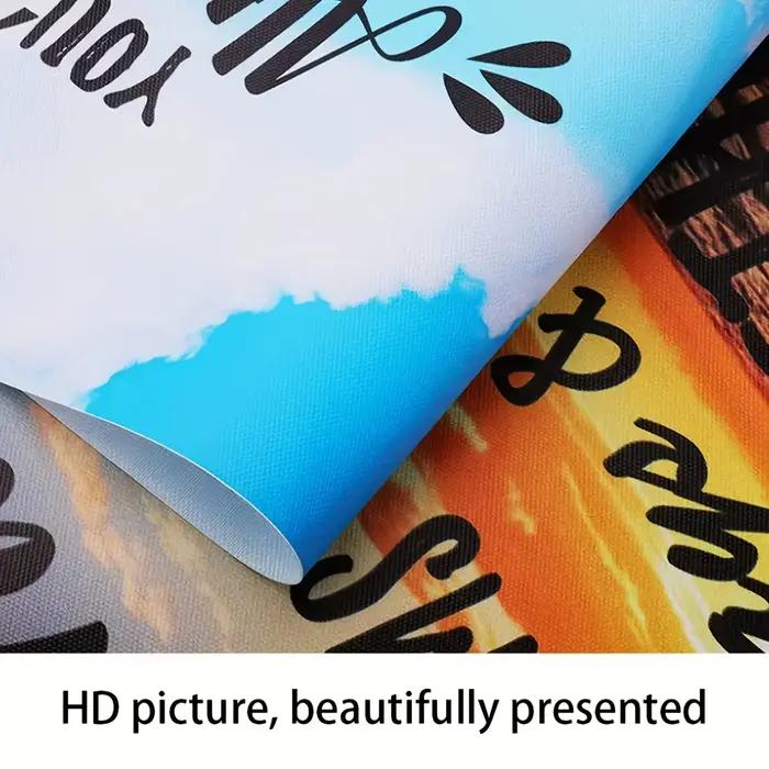 1 pièce d'impression sur toile de paysage de montagne abstrait, art mural moderne sans cadre, peinture texturée colorée, Mi
