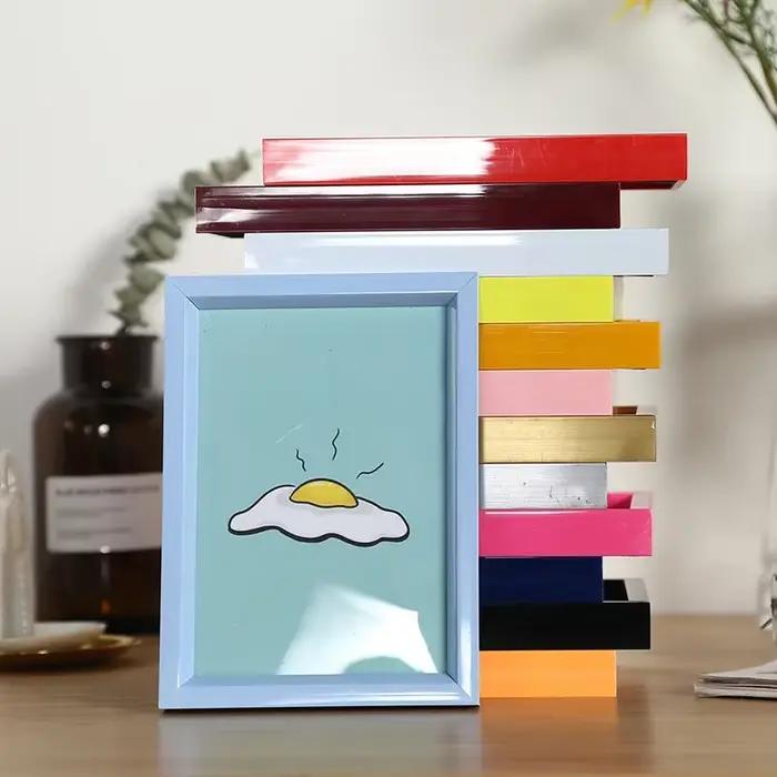 BLANC ateur de couleurs-Cadres photo en plastique