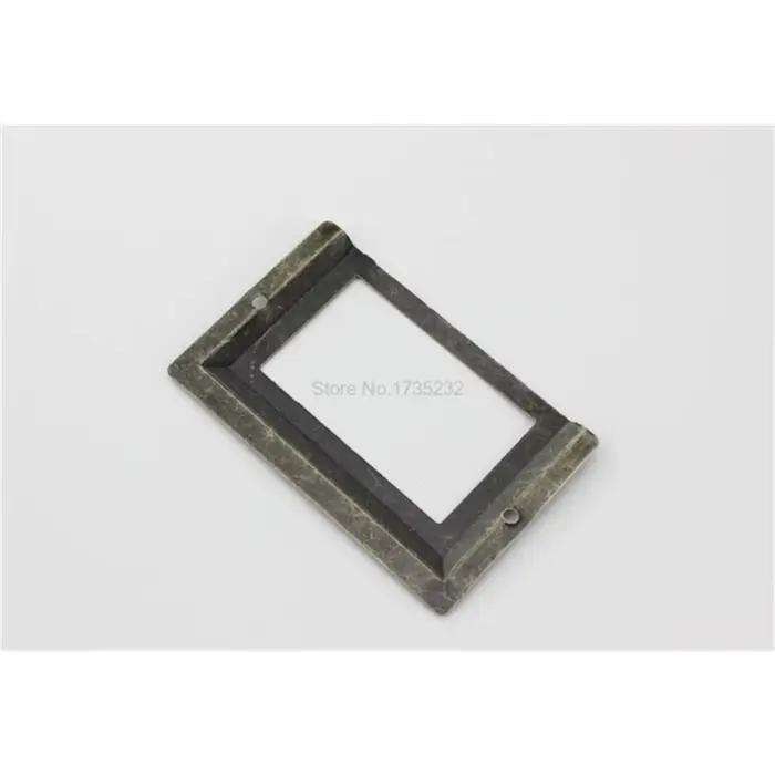 Boîte à cadre métallique en fer Bronze argenté