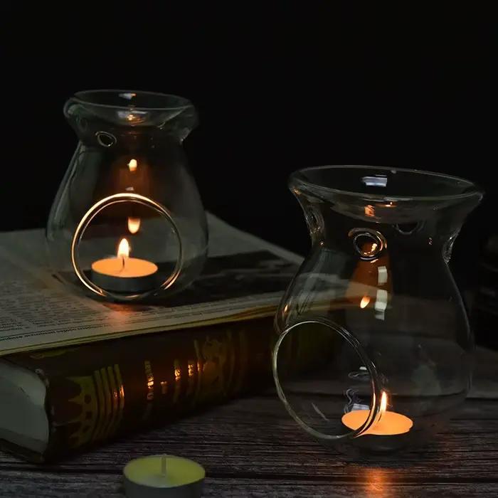 Bougie en verre nordique pour la décoration intérieure