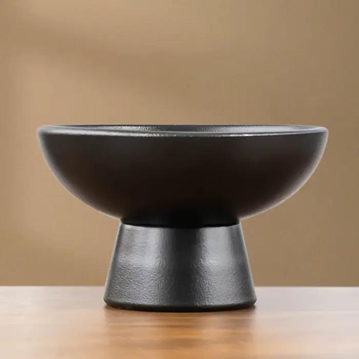Pot de fleurs rond en céramique