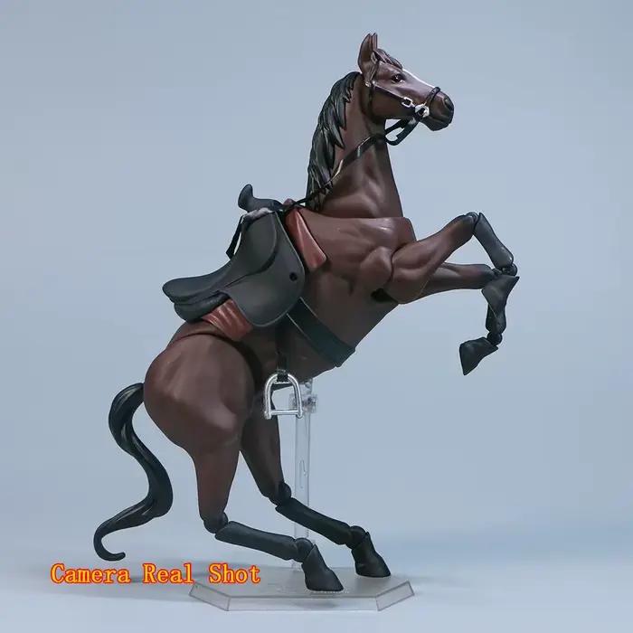Figurine de cheval créative 1/12, cheval mobile Animal pour Statue Figma, modèle de poupée à collectionner, jouet éducatif, cadeaux d'anniversaire pour enfants