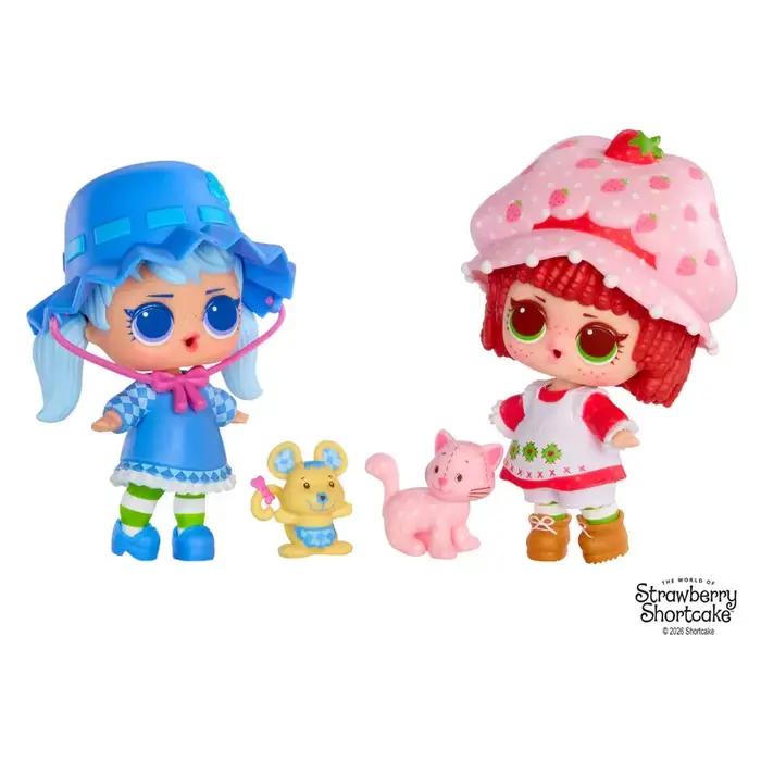Surprise Loves Strawberry Shortcake Tots, poupées de collection parfumées avec 7 surprises