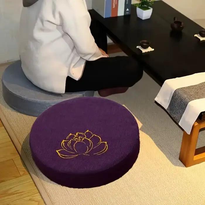 Coussin de méditation en lin 40x6CM