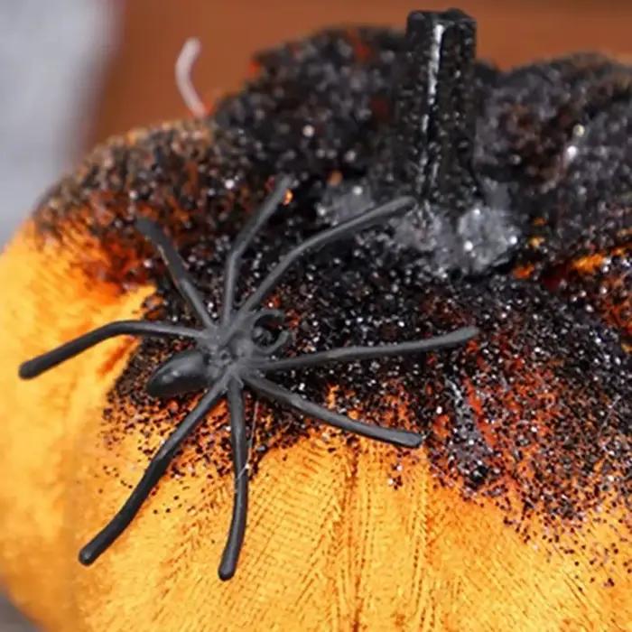 Décorations de citrouille d'Halloween en flanelle