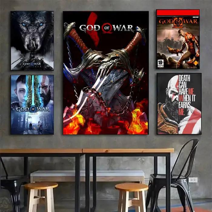Affiche de jeu G-Dod Of War avec imprimés, décoration de maison, chambre à coucher, salon, cadeau