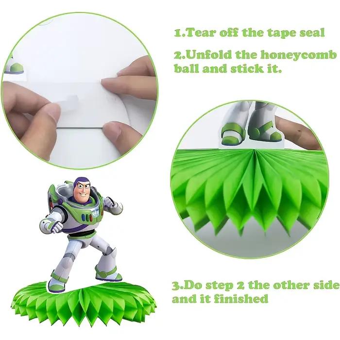 9 pièces de décorations DIY sur le thème de Toy Story pour fêtes et vacances, fournitures de décoration pour anniversaires et fêtes de famille, ornements de bureau