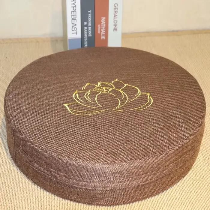 Coussin de méditation en lin 40x6CM