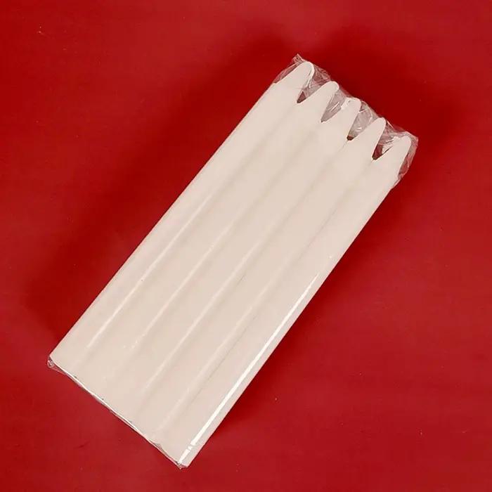 Bougies coniques naturelles à combustion longue durée, 10x bougies coniques courtes pour la survie, usage domestique, pour mariage et bénédiction