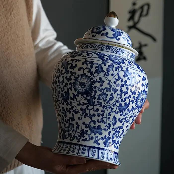 Pot vidéo en céramique, décoration artistique, vase floral
