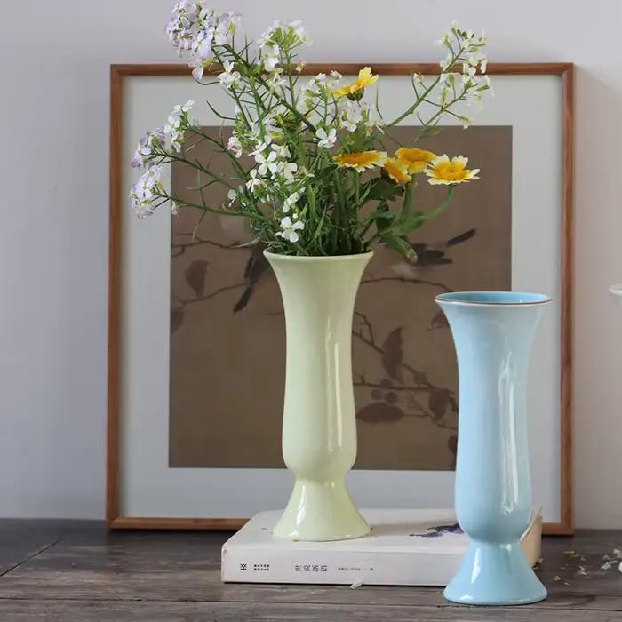 Nouveau Vases en céramique de Style chinois Antique décor à la maison ornements salon Pots de fleurs hydroponiques
