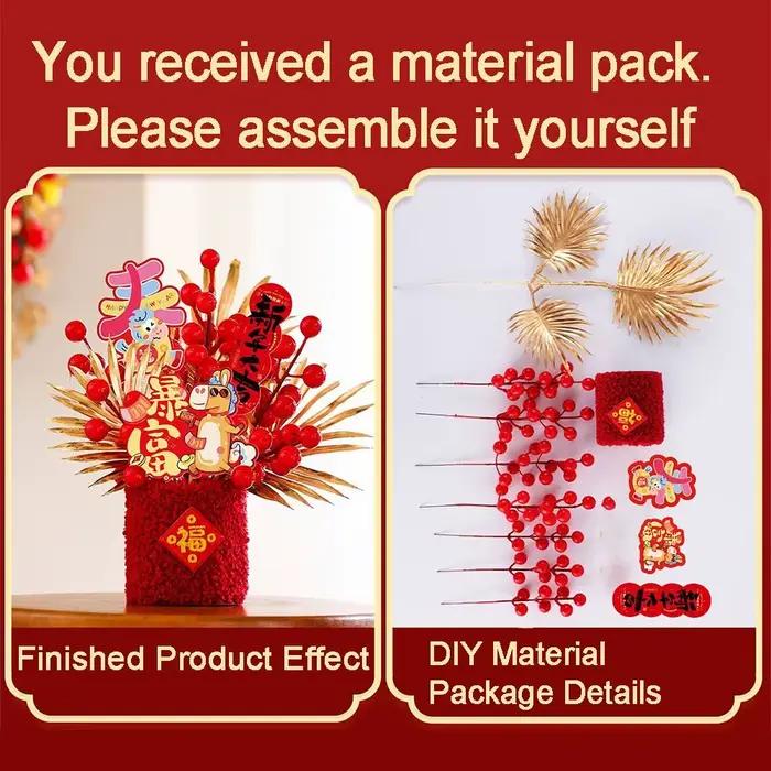 Décoration porte-bonheur traditionnel en style chinois pour fêtes du nouvel an et occasions spéciales