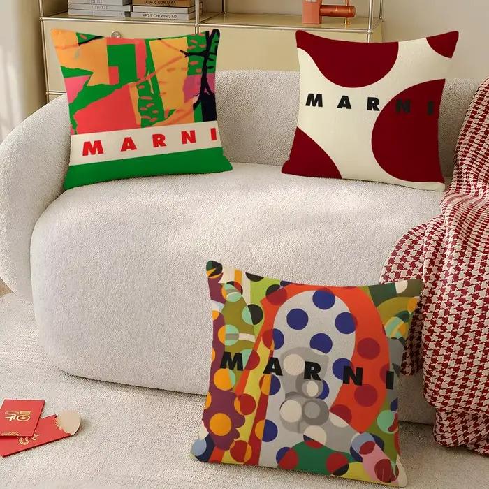 Housse de coussin carrée imprimée de la marque M-MARNI