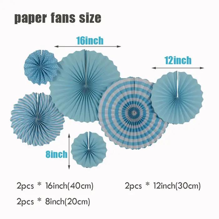 Kit de pompons en papier suspendus de tailles variées