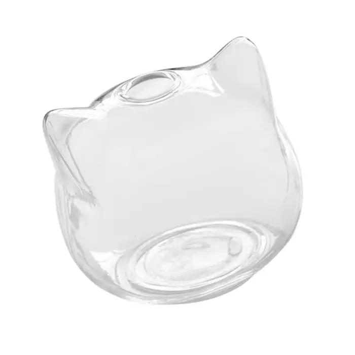 Vase en verre en forme de chat