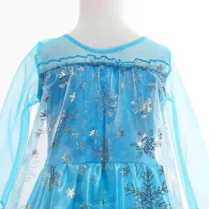 Robe Elsa pour filles, tenue de princesse reine des neiges, pour anniversaire, Halloween, carnaval, fête de pâques, Costume pour filles