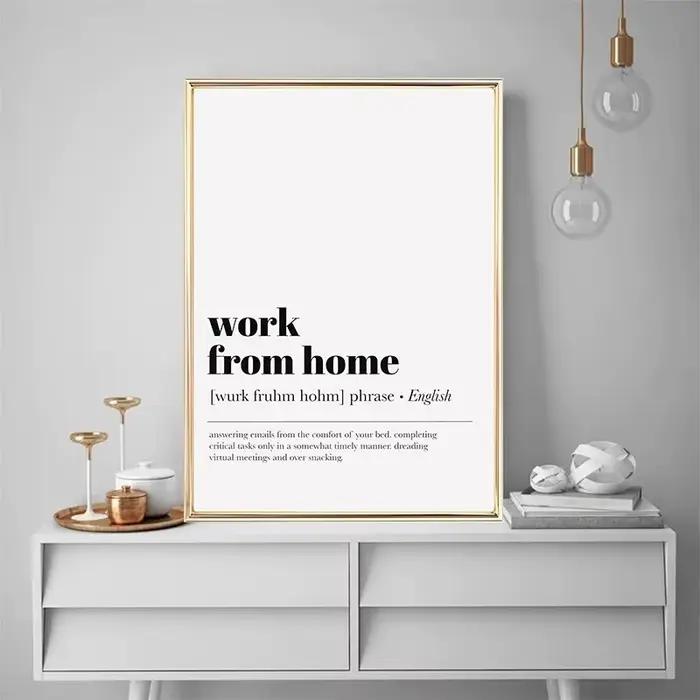 Affiche de définition drôle et motivante peinte sur toile rectangle verticale pour salon et bureau occassions spéciales femmes hommes装饰性幽默励志画布竖幅矩形定义海报适用于客厅和办公室特别场合男女