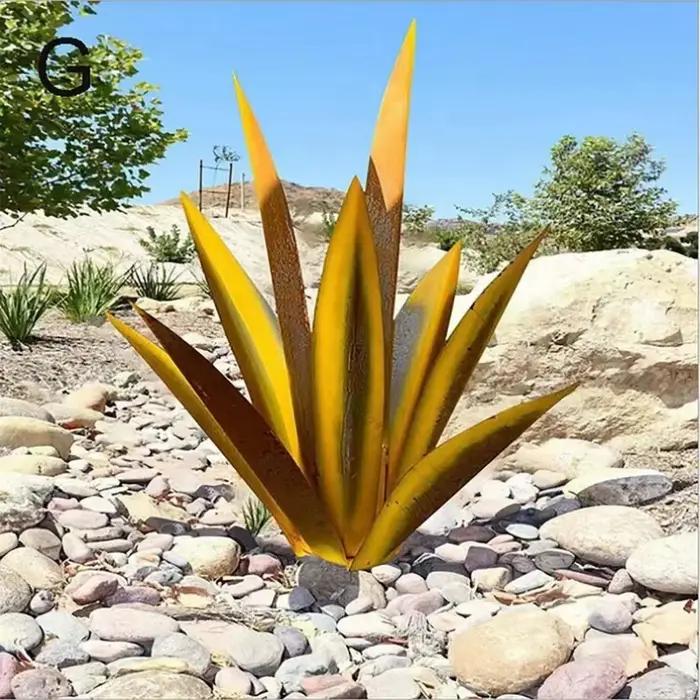 Tequila Sculpture métal Agave plantes peintes à la main jardin Statue ornements décor à la maison cour