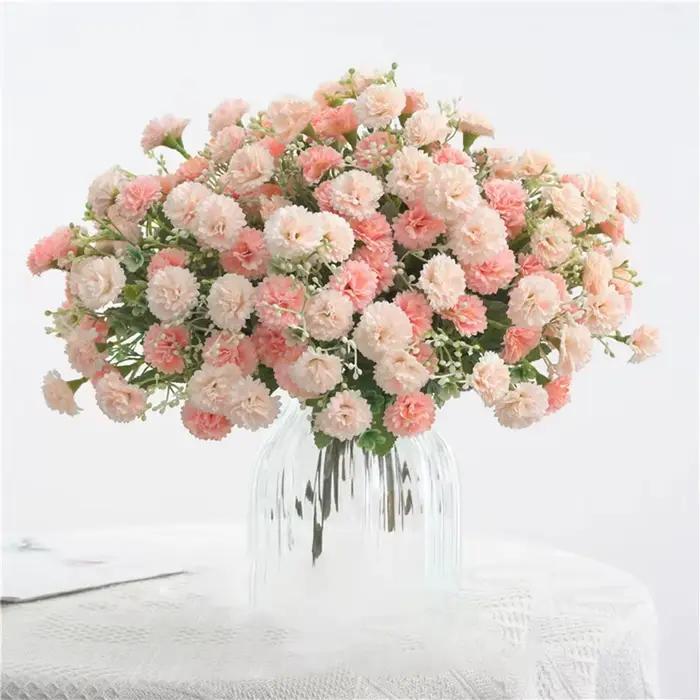 Fleurs artificielles Bouquet De Mariage Festival Vase Maison Chambre Décor Scrapbook Artisanat Bricolage Boîte De Bonbons Soie Hortensia Accessoires De Mariée